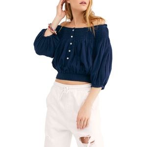 Free People Dancing Till Dawn Off Shoulder Top